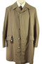 VINTAGE C&A CANDA MENS 44S 112CM BROWN RAINCOAT COAT SINGLE BREASTED