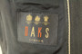 Vintage Daks Grey Pinstripe 38 Short Modern Suit Two Button Double Vent Jacket