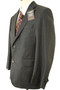 Vintage Daks Grey Pinstripe 38 Short Modern Suit Two Button Double Vent Jacket