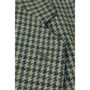 Vintage Dunn & Co Mens 41R Blue Teal Green Mix Houndstooth Wool Tweed Jacket