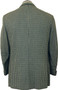 Vintage Dunn & Co Mens 41R Blue Teal Green Mix Houndstooth Wool Tweed Jacket
