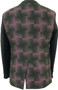 Cavani Mens Modern Small 36" Purple/Black/Green Slim Fit Jacket Blazer