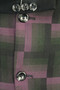 CAVANI MENS MODERN SMALL 36" PURPLE/BLACK/GREEN SLIM FIT JACKET BLAZER