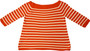 Stripes Tommy Hilfiger XXL Ladies Casual Orange & White Boat Neck Jumper
