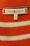 Stripes Tommy Hilfiger XXL Ladies Casual Orange & White Boat Neck Jumper