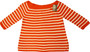 TOMMY HILFIGER LADIES XXL ORANGE & WHITE STRIPED BOAT NECK JUMPER