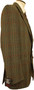 Vintage Tweed British Jape's 42" Long Green Mix Windowpane Tweed Jacket