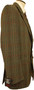 VINTAGE MENS TWEED BRITISH JAPE'S 42" LONG GREEN MIX WINDOWPANE TWEED JACKET