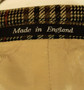 VINTAGE MENS TWEED BRITISH JAPE'S 42" LONG GREEN MIX WINDOWPANE TWEED JACKET