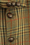 Vintage Tweed British Jape's 42" Long Green Mix Windowpane Tweed Jacket