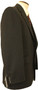 Pinstripe Pinstripe 40" Short Suit Grey Black Mix Jacket