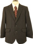 Pinstripe Pinstripe 40" Short Suit Grey Black Mix Jacket