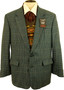 Mens Quills 42R Smart Blue Mix Woollen Irish Tweed Jacket