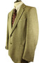 Vintage Daks Simpson Beige Mix 42R Half Lined Vintage Tweed Blazer