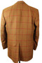 Earl Stuart Brown Bespoke Tailored 42" Box Check Tweed Scabal Cloth Jacket