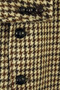 VTG HARRIS TWEED MENS 46" LONG STYLE BROWN MIX HOUNDSTOOTH TAILORED TWEED JACKET