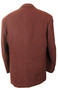 Vintage Burton 42" Long Maroon Black Mix Check Tweed Mens Jacket