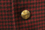 Vintage Burton 42" Long Maroon Black Mix Check Tweed Mens Jacket