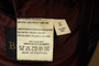 Vintage Burton 42" Long Maroon Black Mix Check Tweed Mens Jacket