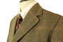 Vintage Thornproof Twist British Lynton 40" 3-Button Brown Mix Plaid Jacket