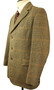 Vintage Thornproof Twist British Lynton 40" 3-Button Brown Mix Plaid Jacket