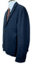John Lewis Blue Pinstripe 42" XXL Wool Mens Blazer