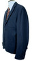 John Lewis Blue Pinstripe 42" XXL Wool Mens Blazer
