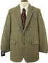 VINTAGE TWEED DUNN & CO MENS 42" LONG GREEN MIX TWEED JACKET *DRY-CLEANED*