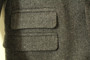Burton Mens Small 35-38" Grey Herringbone Modern Short Style Tweed Jacket
