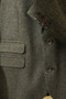 Burton Mens Small 35-38" Grey Herringbone Modern Short Style Tweed Jacket