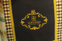 Cavani Brown Blue Mix Check 46R Mens Double Breasted Modern Waistcoat
