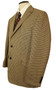M&S Brown Mens 42R Check Light Weight Modern Jacket Blazer