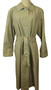 Vintage Stone Medium Ladies Elegant Belted Raincoat Rainmac Coat