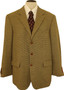 Nautica Men’s Tweed Jacket 46" Long Green Brown Mix Classic Blazer Smart Casual