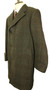 Vintage Dunn & Co Scottish 104cm/41" Grey Mix Thick Wool Tweed Overcoat