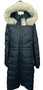 Tommy Hilfiger Ladies Blue Large Designer Puffer Padded Long Winter Hooded Coat