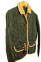 Barbour Quilt Ladies Green Size 8 Vintage Quilted Jacket