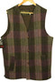 Donegal Hand Woven Eddie Doherty XL 44" Irish Purple/Green Tweed Waistcoat Vest