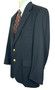 Ralph Lauren Bloomindales 44R Blue Designer Sports Gold Button Blazer Designer