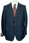 Mens Blazer Blue Pinstripe Konen Geoffrey Davis 42" Striped Suit Jacket