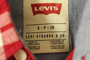 Levis Mens Red Small 100% Cotton Short Sleeve Popper Men's Shirt