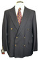 Vintage Navy Blue Jaegar 42R Sports Mens Double Breasted Suit Style Blazer