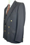 Vintage Navy Blue Jaegar 42R Sports Mens Double Breasted Suit Style Blazer