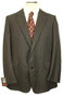 1986 Chester Barrie 42" Geoffrey Davis Grey Pinstriped Tailored Suit Jacket