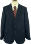 Blue Mens Pinstripe  42S Dunn & Co Suit Style Mens Blazer