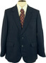 VINTAGE BLUE PINSTRIPE 42" SHORT BRITISH DUNN & CO MENS JACKET