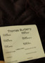 BURBERRY THOMAS BURBERRY LARGE 44" MENS BLACK WOOL JACKET