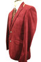 Cavani Mens Rouge Velvet Style 40" Dinner Tuxedo Modern Slim Fit Jacket