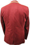 Cavani Mens Rouge Velvet Style 40" Dinner Tuxedo Modern Slim Fit Jacket