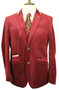 Cavani Mens Rouge Velvet Style 40" Dinner Tuxedo Modern Slim Fit Jacket